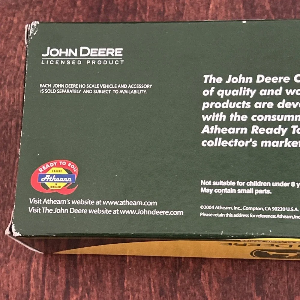 7721 Athearn John‎ Deere Wide Vision Train Caboose New F1